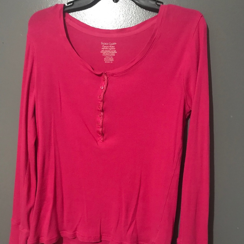 Large Faded Glory pink top